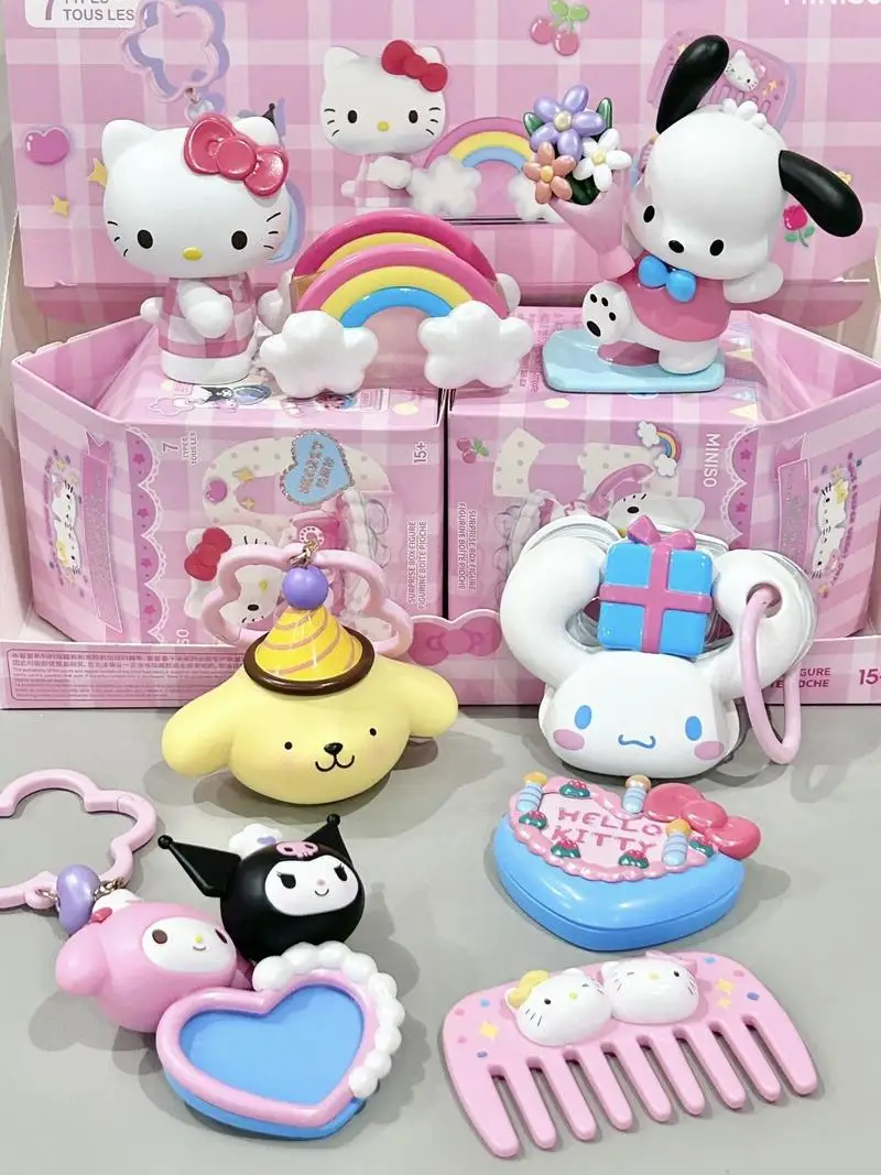 Sanrio Hello Kitty 50th Anniversary Series Schedule Is Full Of Happy Series Anime Figure Model Figurine Collectible Gift Toys