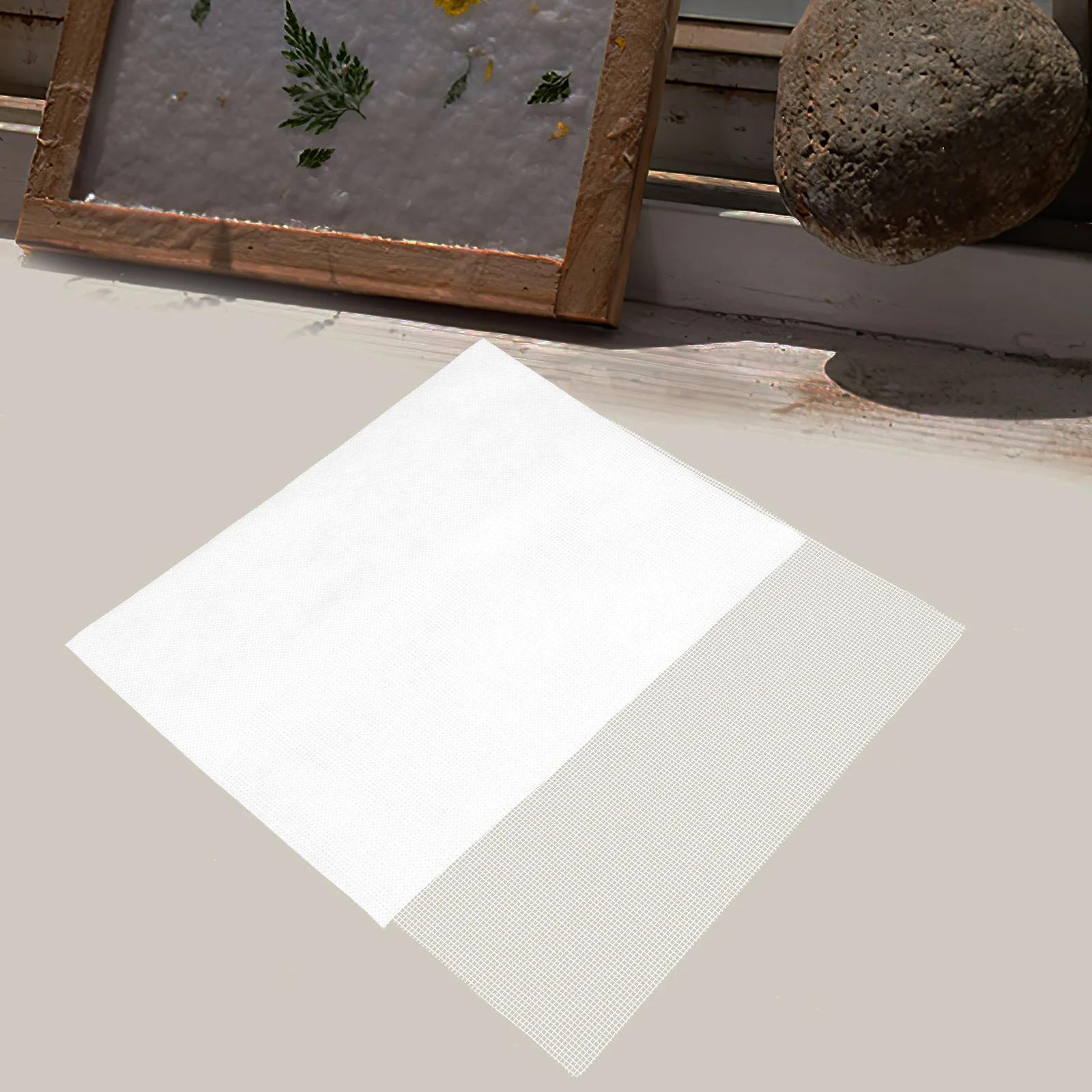 10 juegos Diy A5 molde Deckle marco tela de malla reutilizable para suministros para manualidades de flores hechas a mano proyectos de arte para niños Kit de fabricación de papel Diy