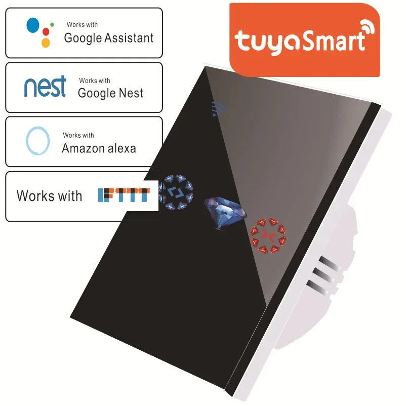 

Tuya WIFI умный переключатель для штор умный WIFI сенсорный пульт дистанционного управления электрический переключатель для гаражных ворот