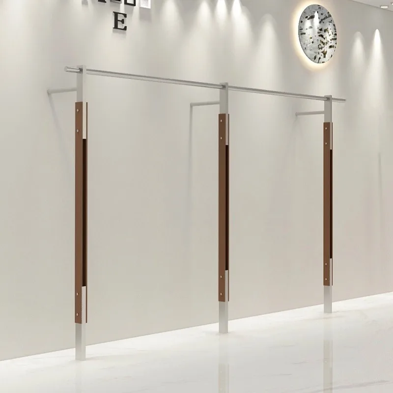 Clothing store display rack Stainless steel wall hanger Women's clothing store clothes rack
