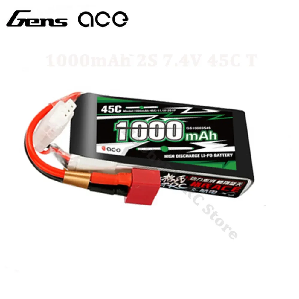 Gens ACE 350mAh 450mAh 800mAh 1000mAh 1300mAh 1650mAh 2S 3S 7.4V 11.1V 30C 45C Lipo Battery with T/XT60 Plug for FPV RC Drone