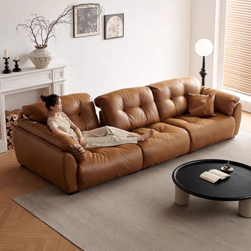 Роскошный двухместный электрический диван, прочный полноразмерный коричневый ленивый стул с откидной спинкой, дизайнерская мебель для сна Woonkamerbanken