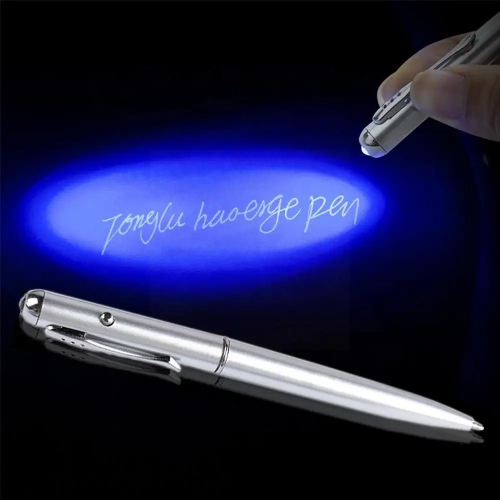 Colorless Luminous Light Pen Uv Lamp Invisible Ink Lamp Ultraviolet Learning Education Toys For Child Ballpoint Pen Luminou D1d3
