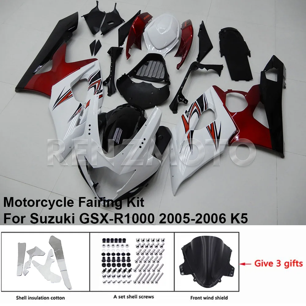 

Motorcycle Set Body Kit Fairing For Suzuki GSX-R1000 2005 2006 K5 K6 GSXR 1000 Plastic Guard Plate Accessories Shell S1005-127a