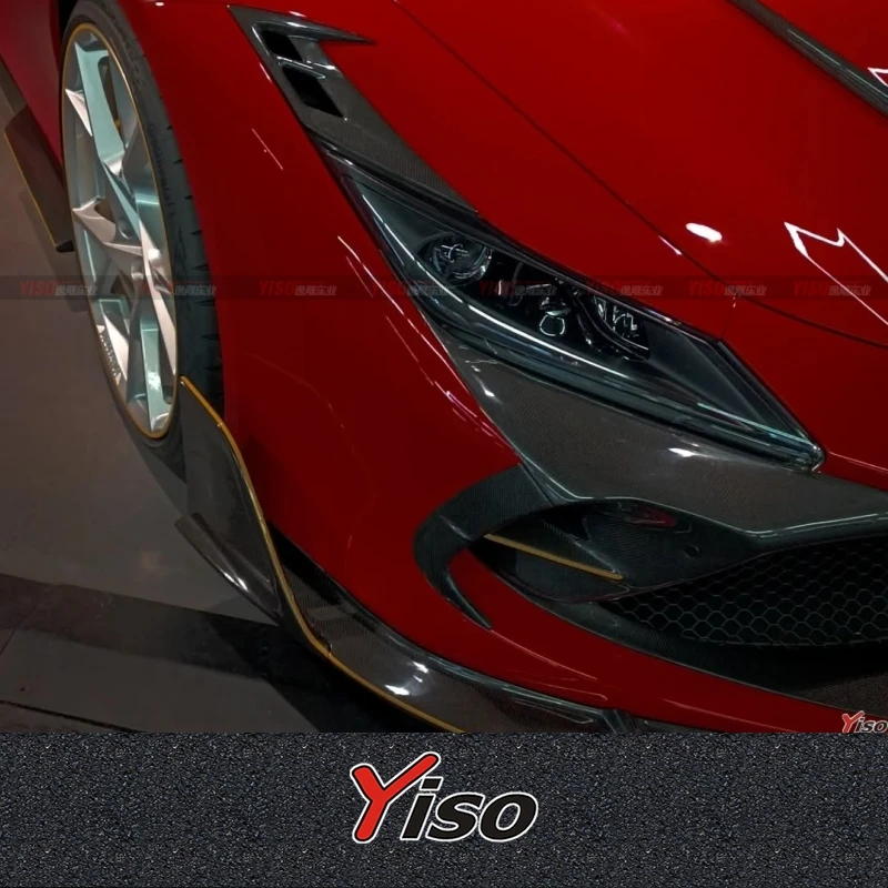 

Suitable for Ferrari F8 dry carbon fiber Mansor model air intake air intake headlight trim headlight air knife