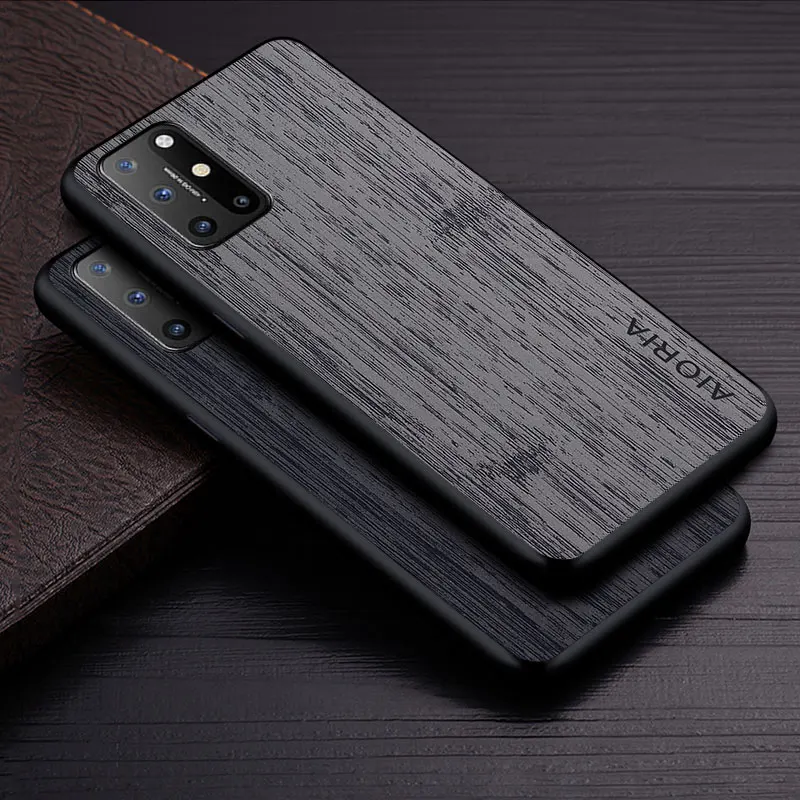 Pokrowiec na Oneplus 8T 8 Pro 5G funda bambusowy wzór drewna skórzany pokrowiec na telefon luksusowy pokrowiec na Oneplus 8 pro Case capa