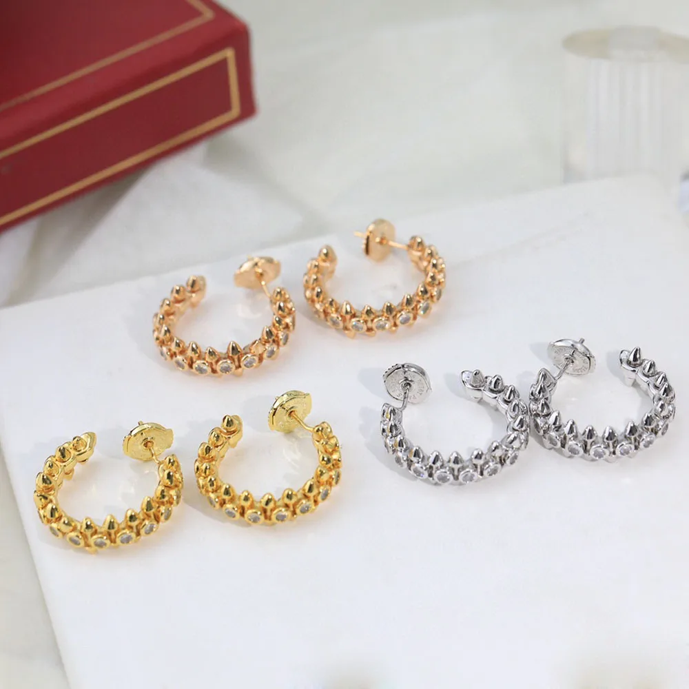 

2014 Luxury Fashion Rivet Earstuds Anti Allergy High Quality Women's Gifts Exquisite Party Brand Accessories Classic Hot Selling