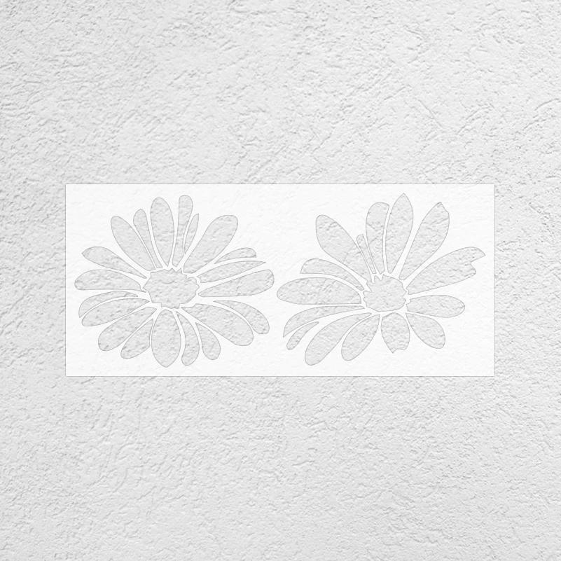71cm - 118cm Stencil Wall Customize Custom Decorative Putty Decor For Painting Plaster Decors Extra Large Template Flowers S628