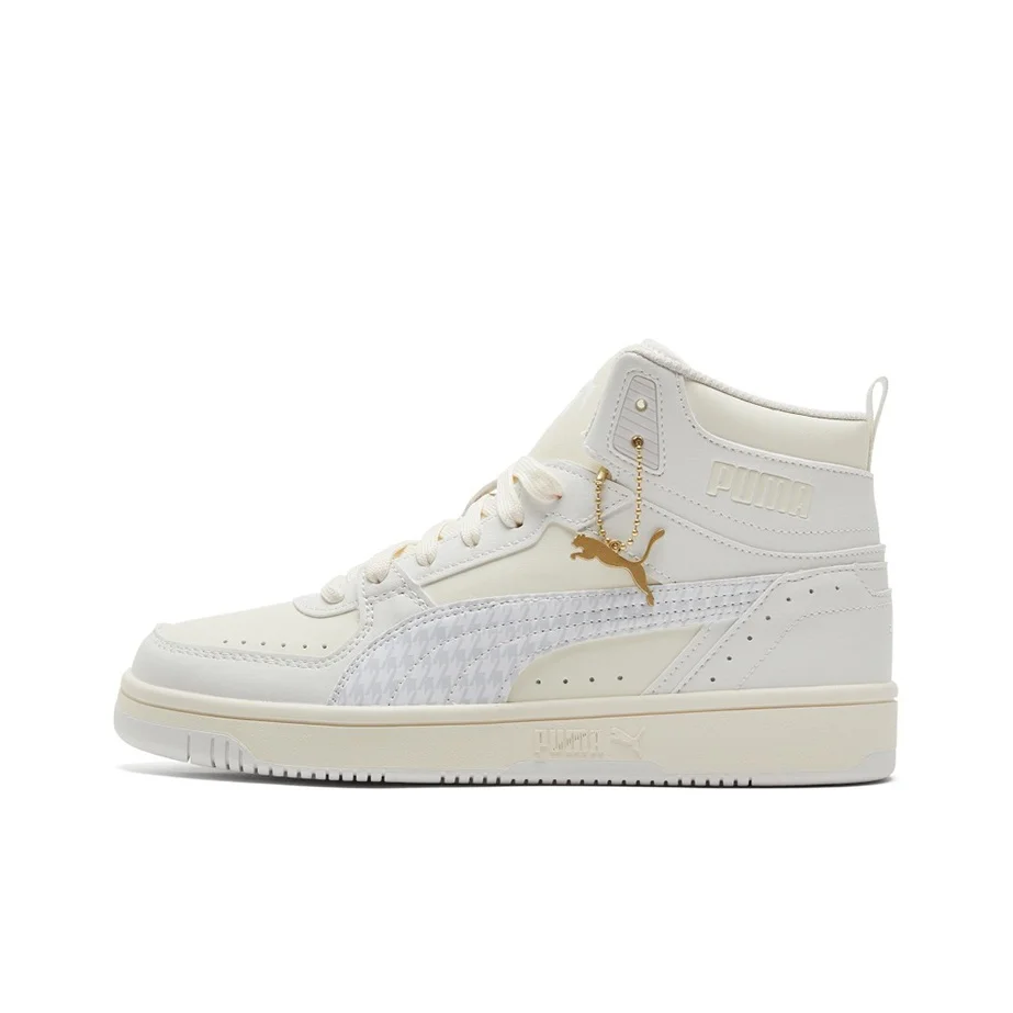 PUMA Rebound Joy Skateboard Shoes Unisex High Top White 385253-02