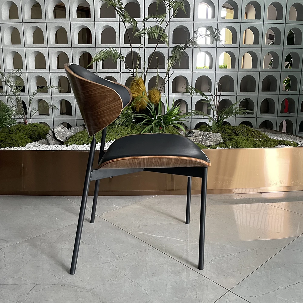 -ForWholesale Price Leather Cafe Dining Chair for Restaurant and Coffee Shop Cafe,leisure Chair in Coffee Shop Italian Chair&