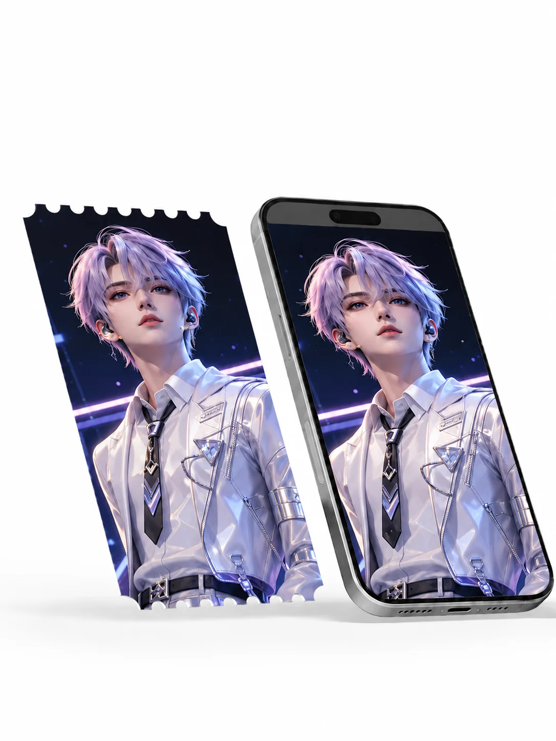Custom Kpop Anime Event Tickets Personalized Concert Musical Fan Event Tickets High Quality 140x70mm 20pcs view 3