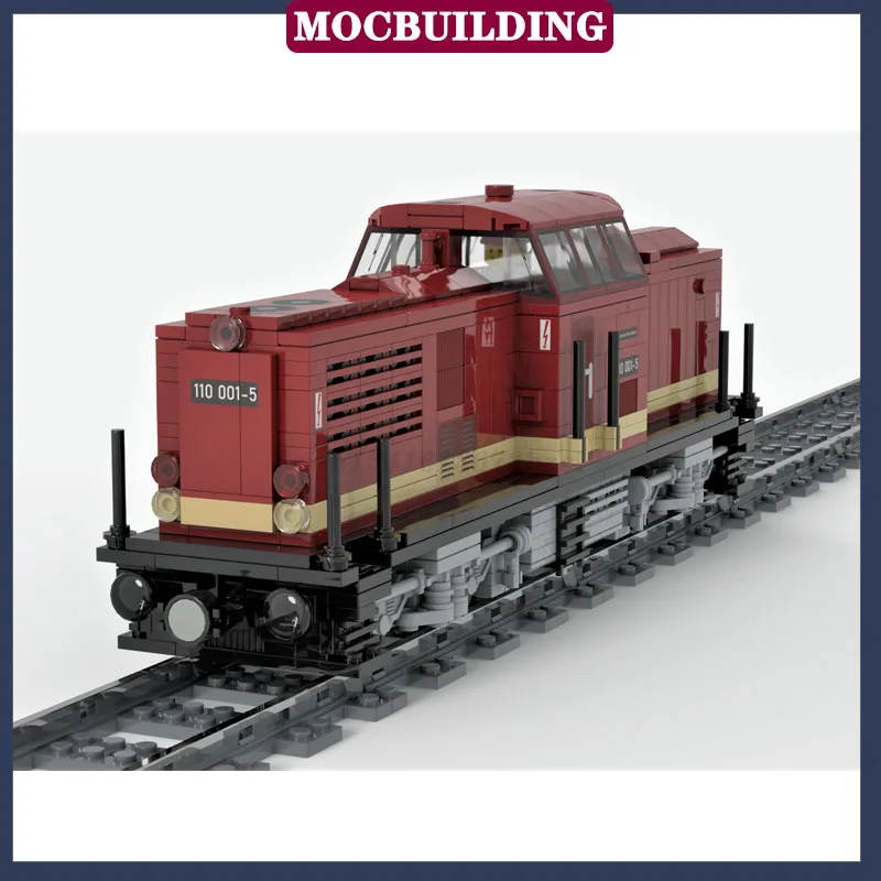 MOC City Transport Tank Wagon Model Building Block Assembly BR110 Mixed Goods Train Flat Wagon Boxcar Covered Wagon Toy Gift