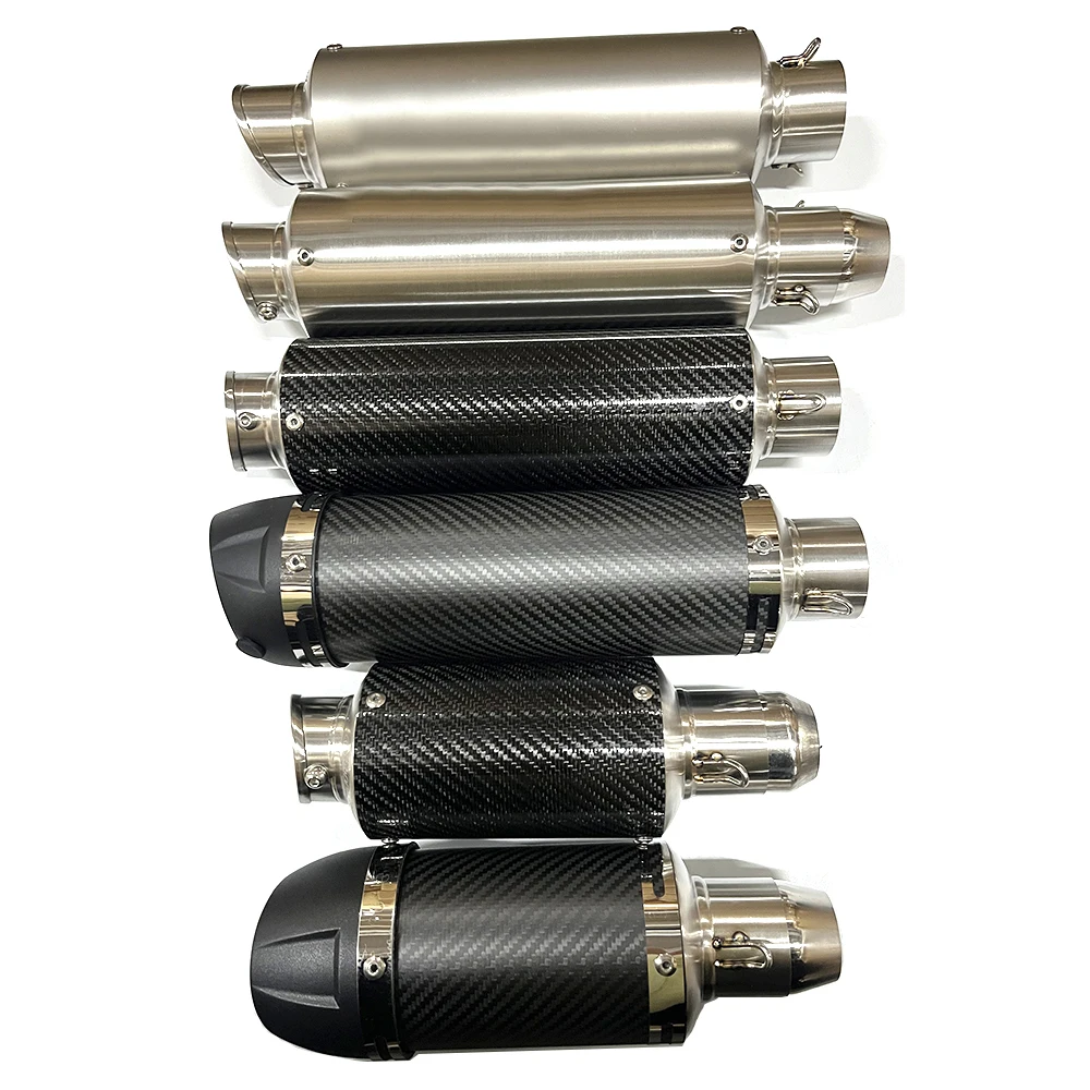 

51 мм универсальный мотоциклетный глушитель, труба Escape Moto для kawasi cb1000r er6n sv650 Z800 R1 cb650f cbr250r