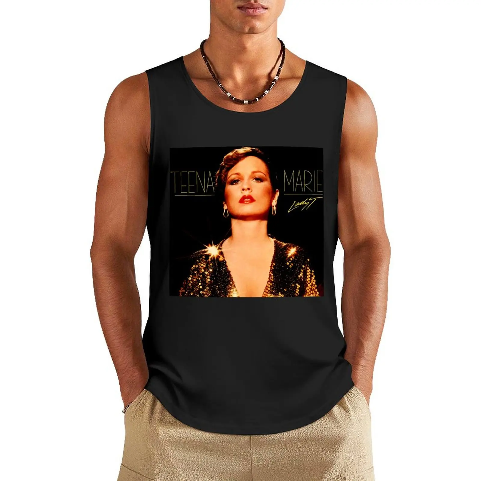 

Teena Marie Tank Top Sportswear for men vests for men