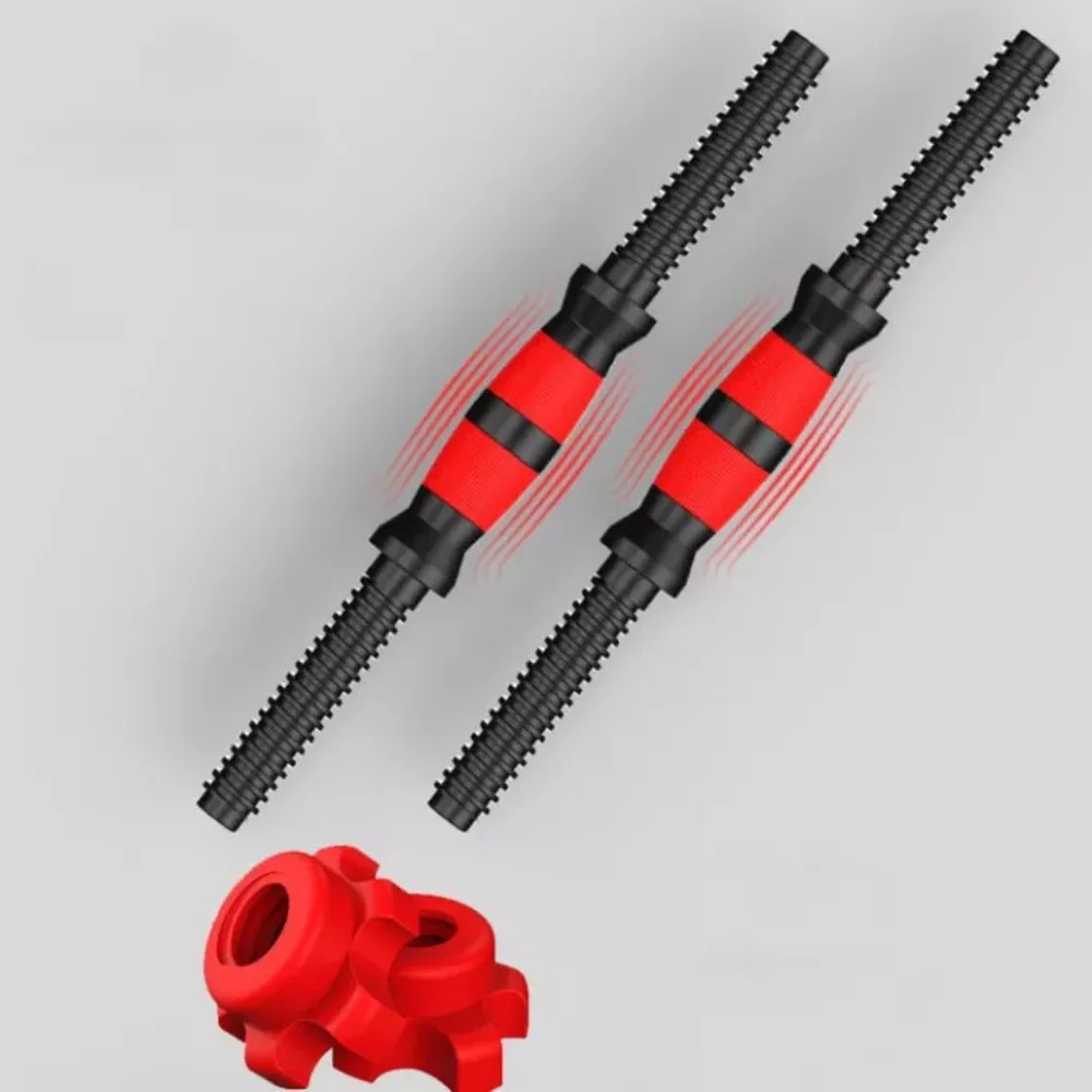 PVC-Hantelstange für Heimfitness, Langlebige Gewindehantelgriffe, Fitnessgeräte mit Spin-Lock-Verschlüssen