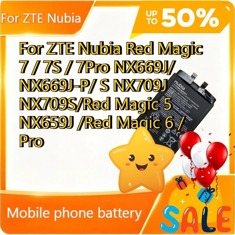 Replacement Li-Po Battery Li3945T44P8H556490 For Nubia Red Magic 6 Pro NX669J-P Game Phone Battery