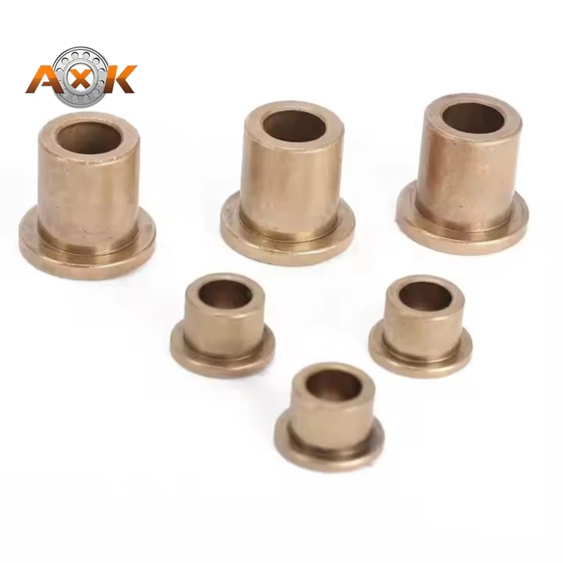 5PCS Inner diameter 3MM powder metallurgy oil bearing with edge step shoulder flange flange bushing flanged copper sleeve