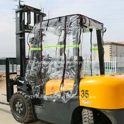 Forklift Rain Cover Car Clothing Thickened Rain Curtain Windshield Awning Suitable Shade Fit For Heli Hangcha Longgong Liugong