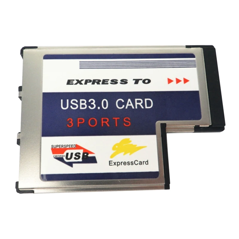 Карта адаптера USB 3.0 для ноутбука Express Порт USB3.03, адаптер 54 мм, адаптер-конвертер, набор микросхем Fresco Logic Fl1100