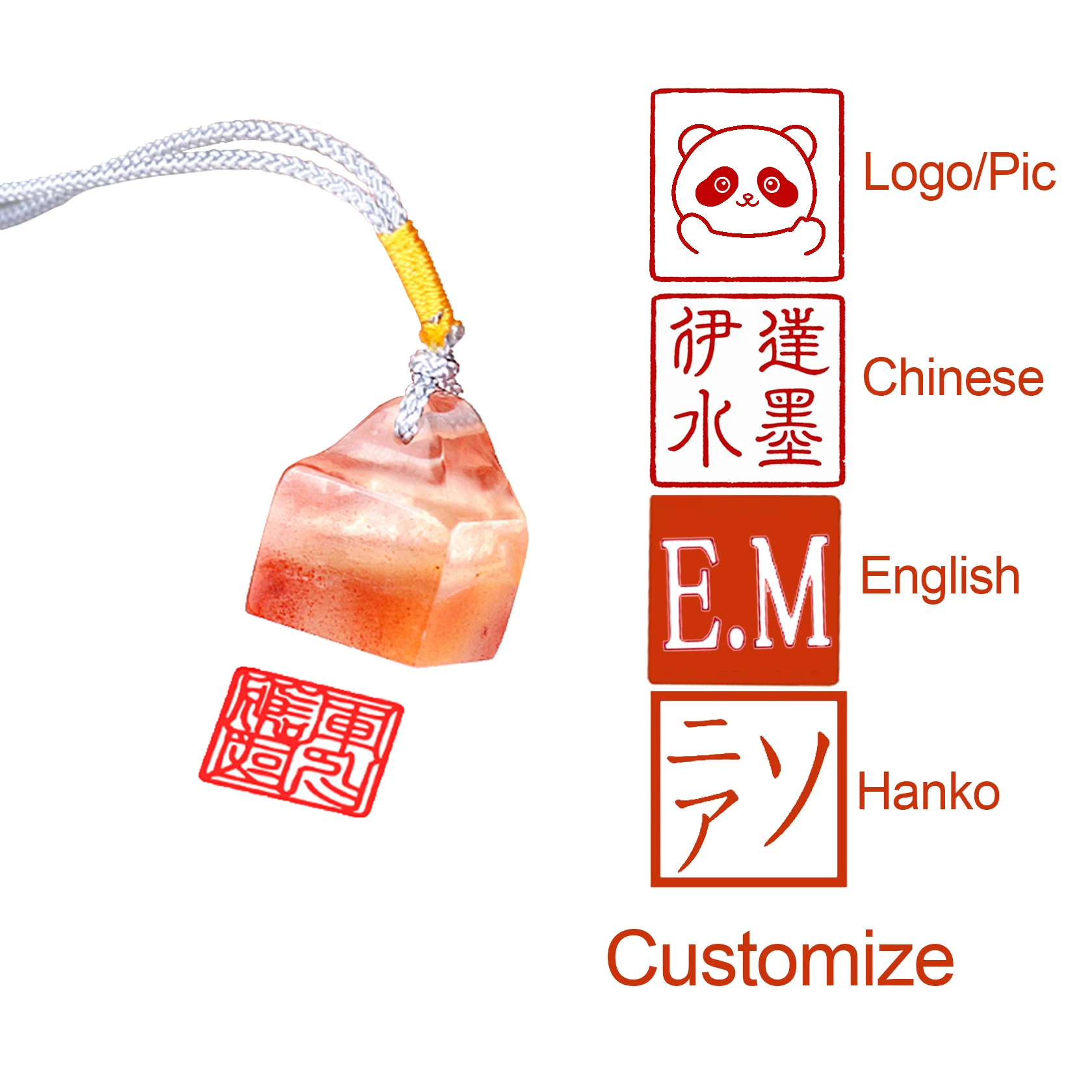 

Customize Name Stamp Square Natural Stone Resin Seal With Tassel Calligraphy Painting Stamp For Teachers Gifts Stamp Your Name