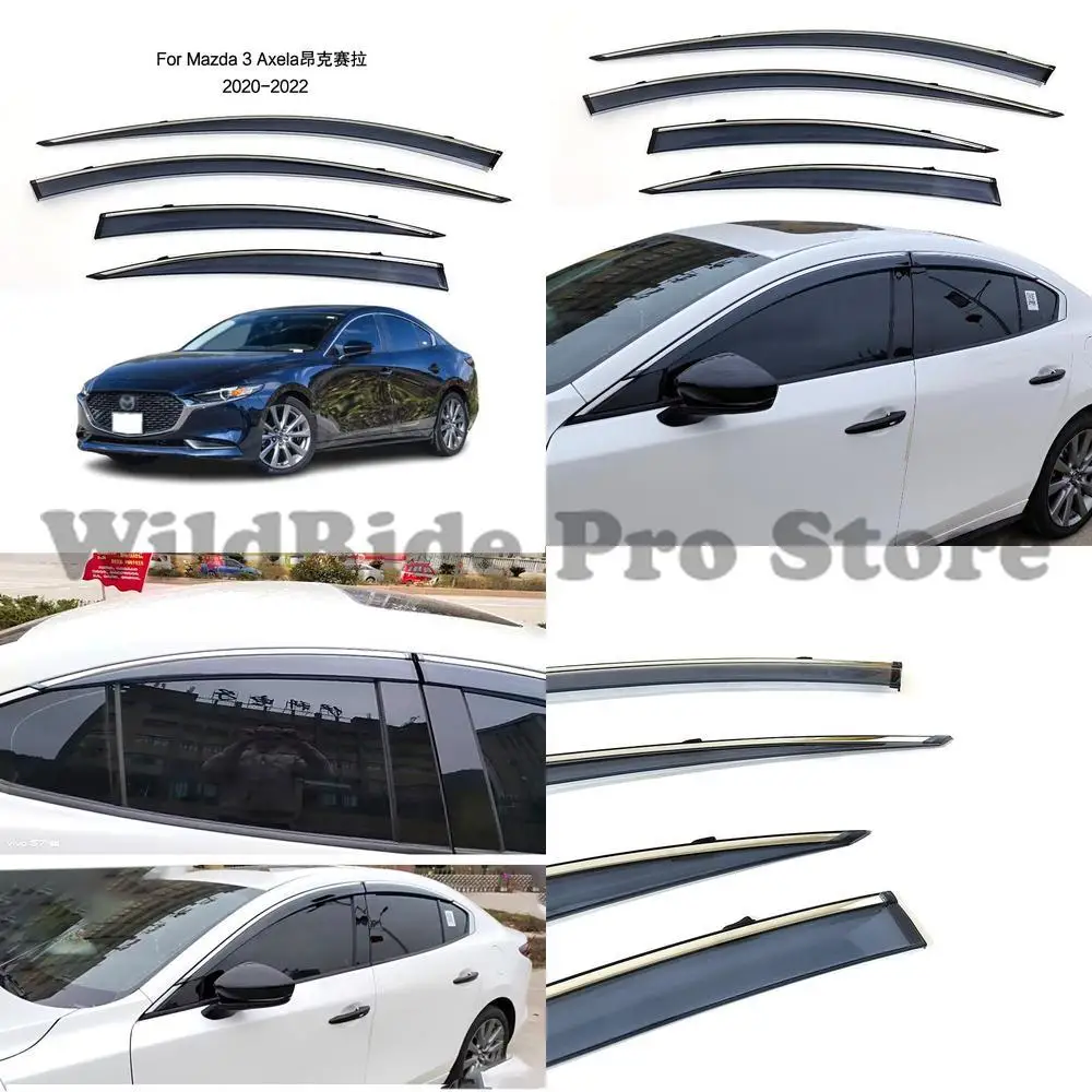 

1 комплект универсальных оконных козырьков от дождя Mazda Axela Mazda3 20-25 за кордовой перекладиной