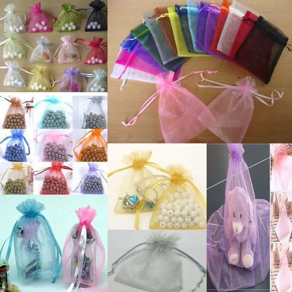 Party Wedding Favor Jewellery Organza Packing Pouches Candy Bags Gift Bags