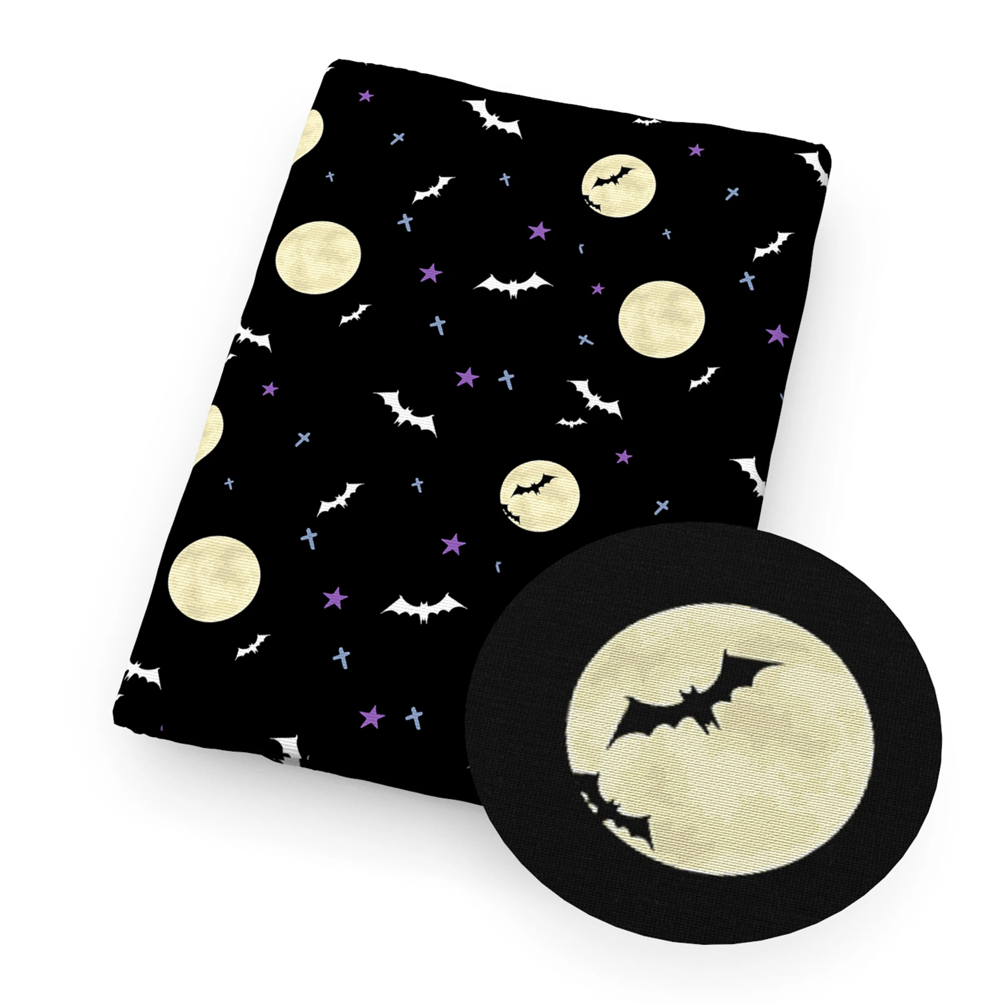 50*145 أو 50*45 سنتيمتر الخفافيش هالوين نسيج القطن النقي/البوليستر لخياطة الأنسجة اللحف الأقمشة التطريز المواد DIY بها بنفسك اليدوية