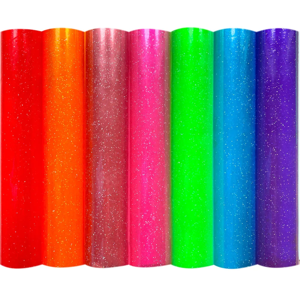 Przezroczysty z brokatem w proszku PVC Jelly Vinyl Faux Leather Wodoodporny arkusz / rolka do torebek Ręczniki Dekoracja domu Rzemiosło DIY