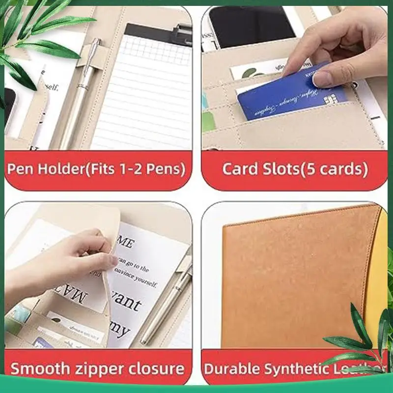 

(NEW) Clipboard Folder Combination, Storage Clipboard With Cover Suitable For Business School Office Meeting Notepad Plywood