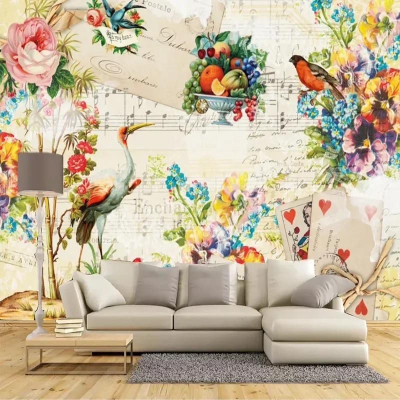 

Custom 3D Photo Wallpaper Abstract Creative Flower Oil Painting Cafe Background Wall Mural Papel De Parede