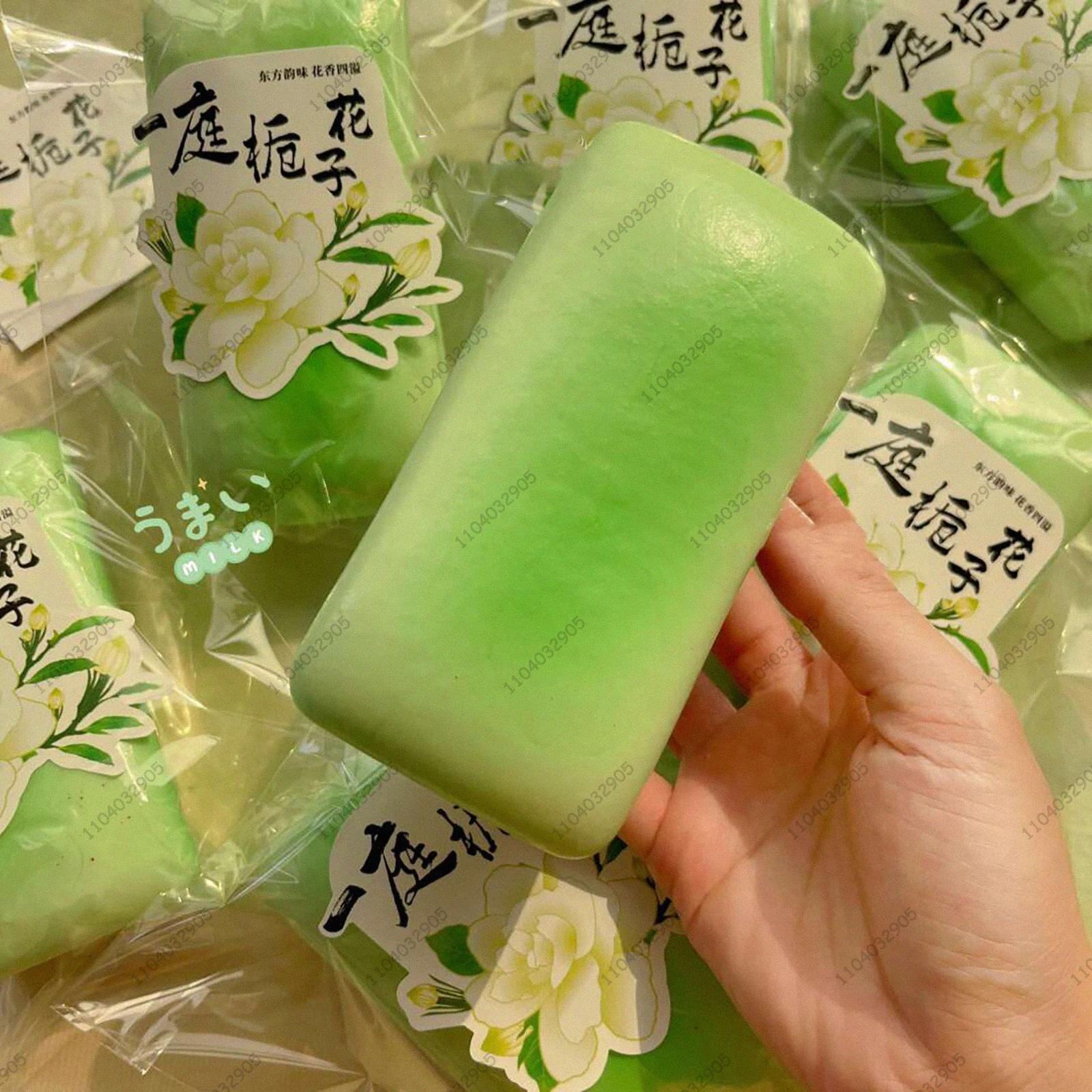 جاردينيا كعكة الأرز الأخضر بطيئة الارتفاع اسفنجي لزجة وناعمة ASMR تململ لعبة تصميم الكعكة الطراز القديم للهدايا المضادة للإجهاد #1