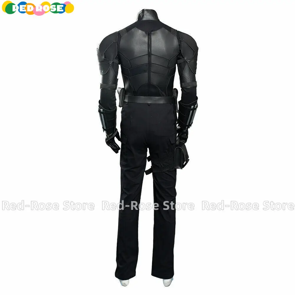 Male Bruce Cosplay Bat Cosplay Fantasia Costume Disguise for Adult Men Jumpsuit Cloak Halloween Carnival Roleplay Suit