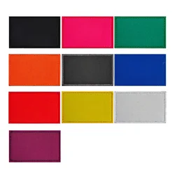 10 Color Blank Cloth Hook and Loop Patches Embroidery Your Own Design Badges Garment Knapsack Personality Decorative Stickers