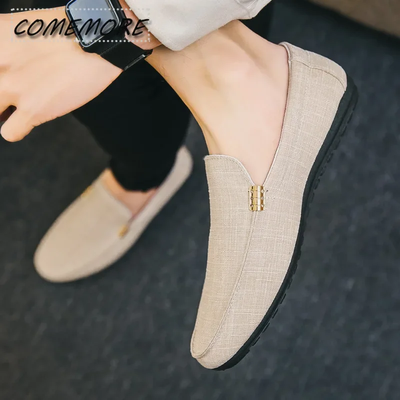 

2025 New Spring Summer Men's Loafers PU Leather Driving Boat Shoes Slip-On Casual Doug Shoes Moccasin Breathable Soft Male Flats
