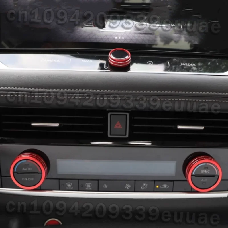 Suitable for Nissan 2022 e-POWER Autech auto center console automatic air conditioning temperature wind sound size switch knob D