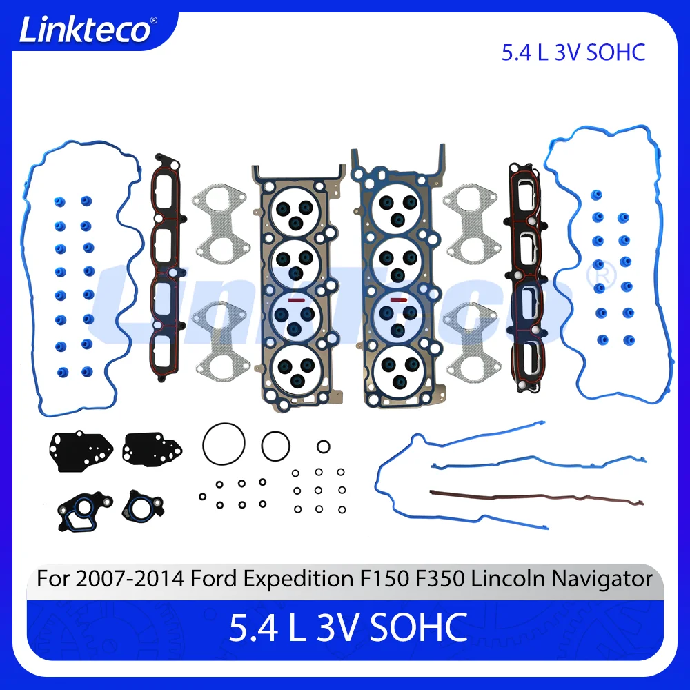 

Engine Full Cylinder Gasket Set Fit 5.4 L 3V SOHC For 2007-2014 Ford Expedition F150 F350 Lincoln Navigator 26306PT 26307PT