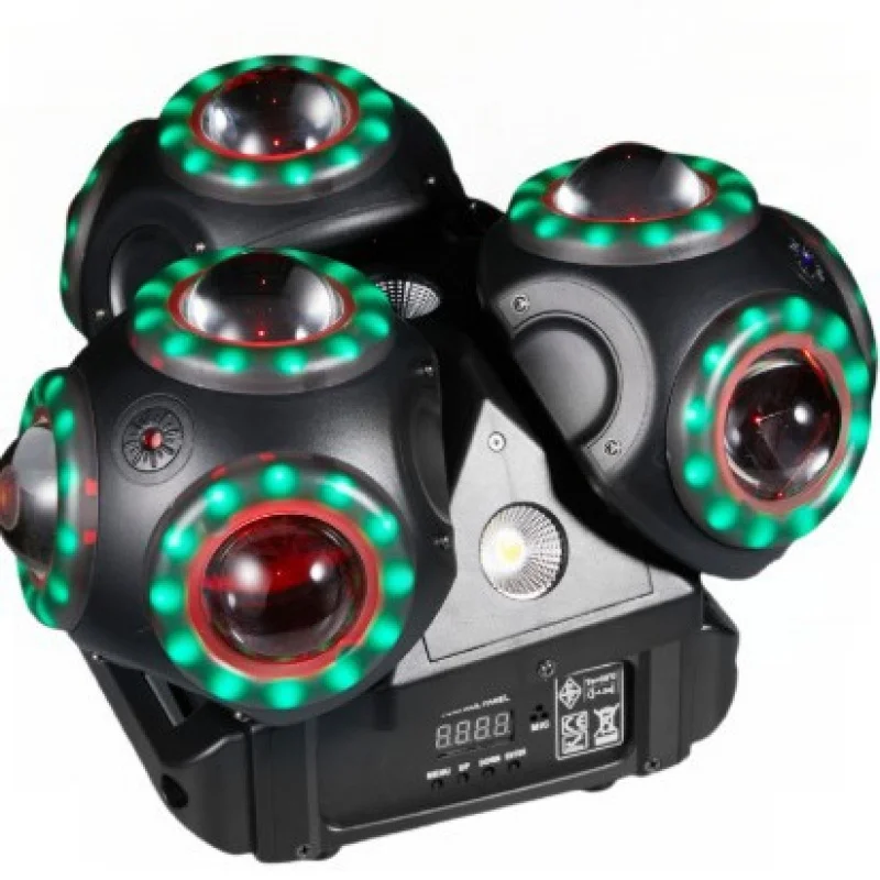 

Новый световой прибор Panda 3-Arm 4-в-1: лазер, луч, стробоскоп, дайбы для сцены