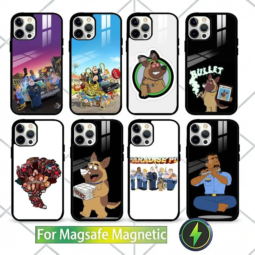 

P-Paradise P-PD Phone Case For iPhone17,16,15,14,13 Plus,Pro Max Magnetic For Magsafe Wireless Charging