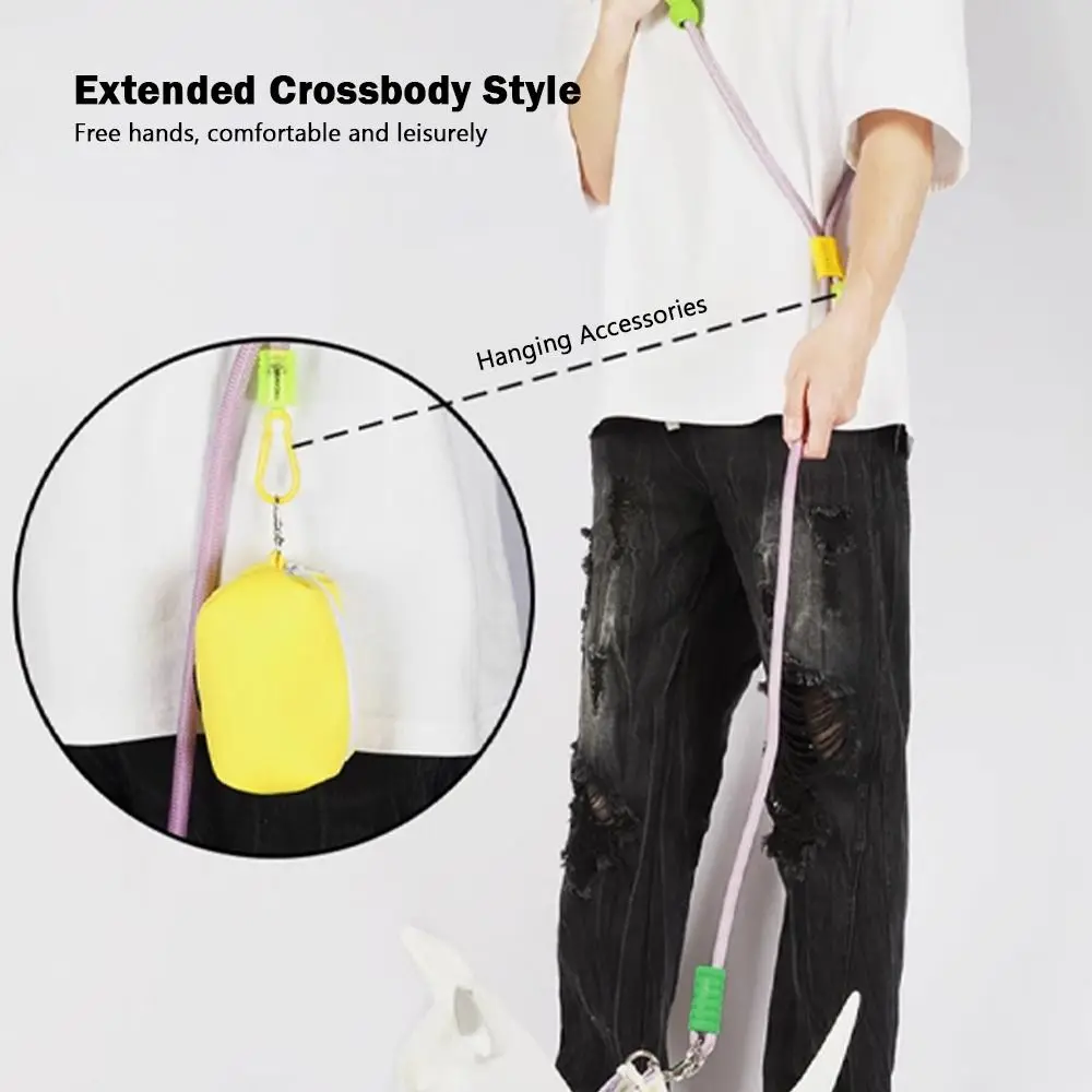 Adjustable Cross Body Dog Leash Hands-Free Leash High Density Nylon Rop Wearable Dog Leash Cloud Foam Handle Jogging Training