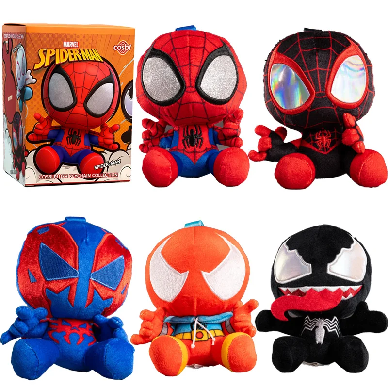 

Лидер продаж, аксессуары для слепых коробок «Человек-паук», модные игрушки, милые аниме-фигурки, настольные украшения, загадочная коробка, праздничные подарки для мальчиков