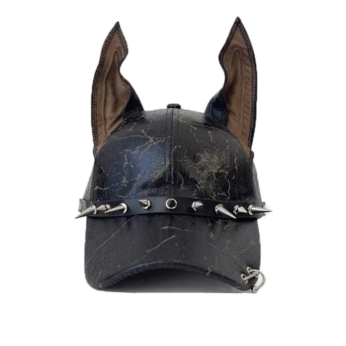 American Doberman dog ear baseball cap rivet hottie peaked cap
