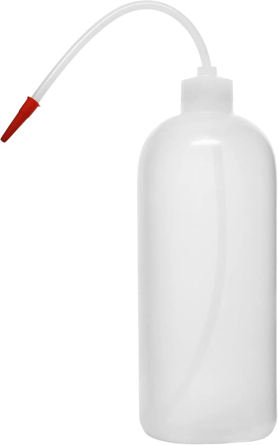 

1000ml Wash Bottle, Polyethylene, Translucent, Unbreakable, Screw Cap with Flexible Tube