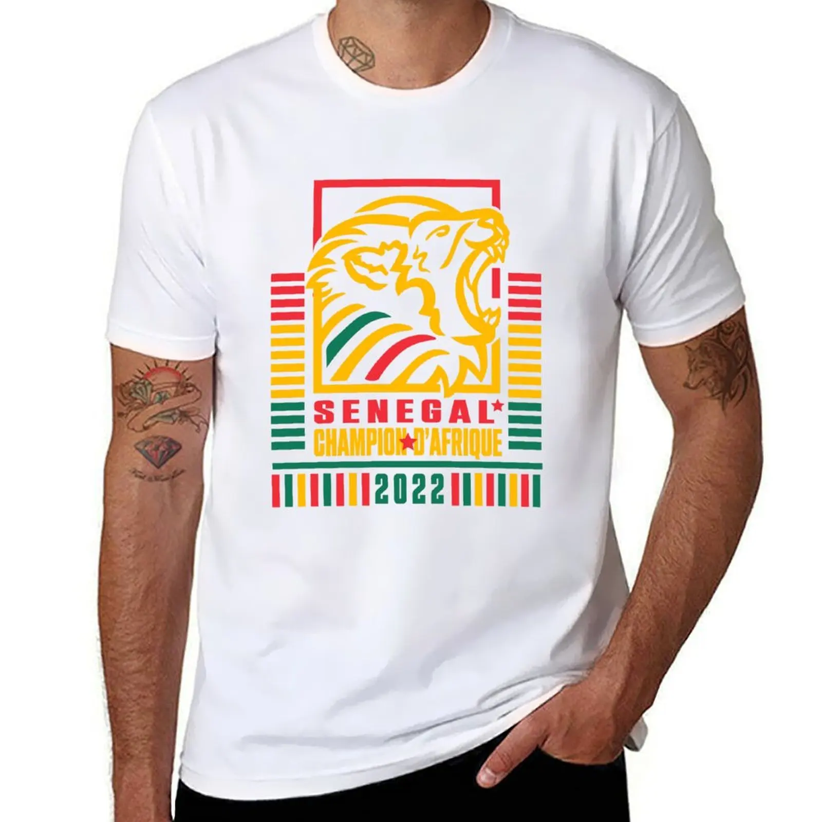 

Senegal African Campion T-Shirt Relaxed Fit Casual Short Sleeve Top
