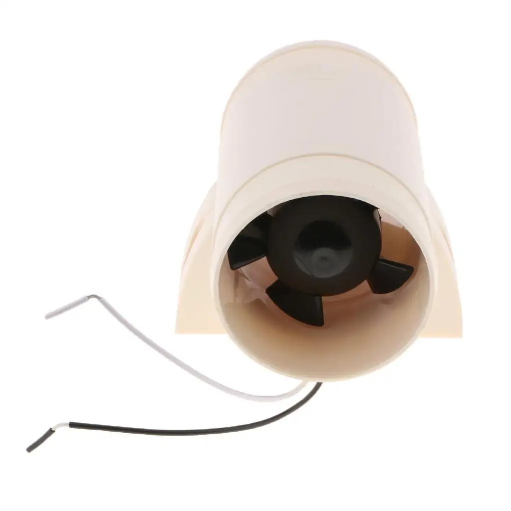 

White Plastic Inline Bilge Blower 3 Inch 12V Air Fan for Marine Boat Cabin Ventilation System