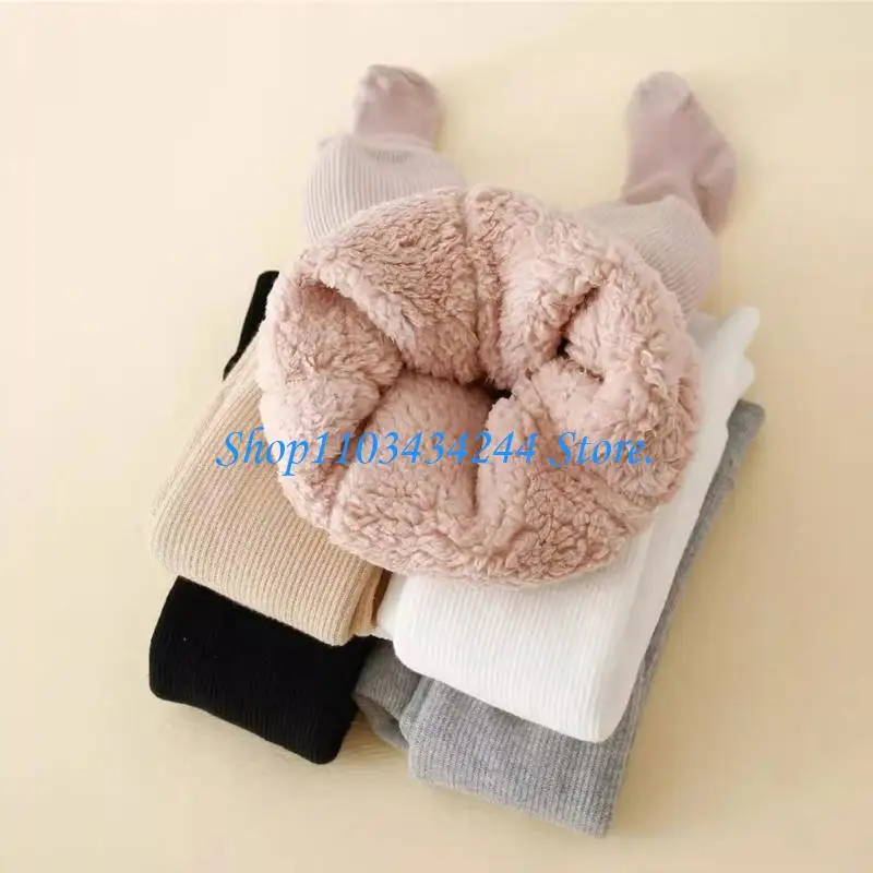  Cozy Fleece Lined Tights Infant Heating  Leggings Winter Essential for Kids Warm