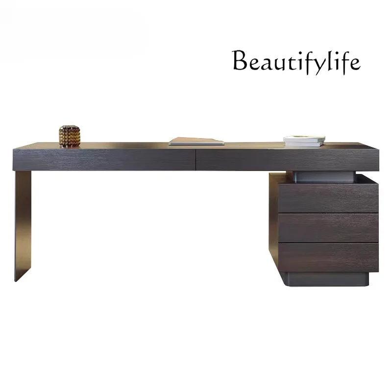 

Italian Light Luxury and Simplicity High-Grade Study Desk Designer Office High-End Computer Desk