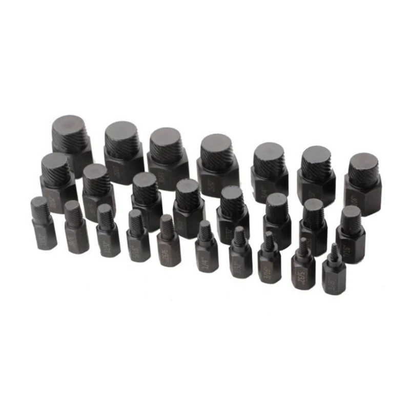 25 stück Beschädigt Schraube Extractor Remover Set Hex Schaft Gebrochen Schraube Extractor