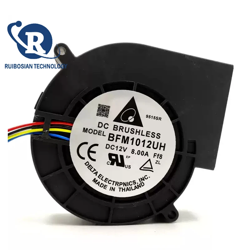Delta BFM1012UH 12V 8.00A 9733 4-wire Temperature-Controlled Violent Turbine Blower Cooling Fan