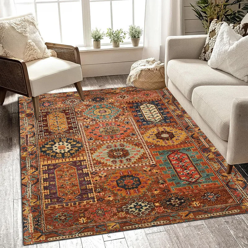 

Moroccan Creative Pattern Rug, Suitable for Living Room, Bedroom, Study, and Balcony, Machine Washable, Perfect for Decoration