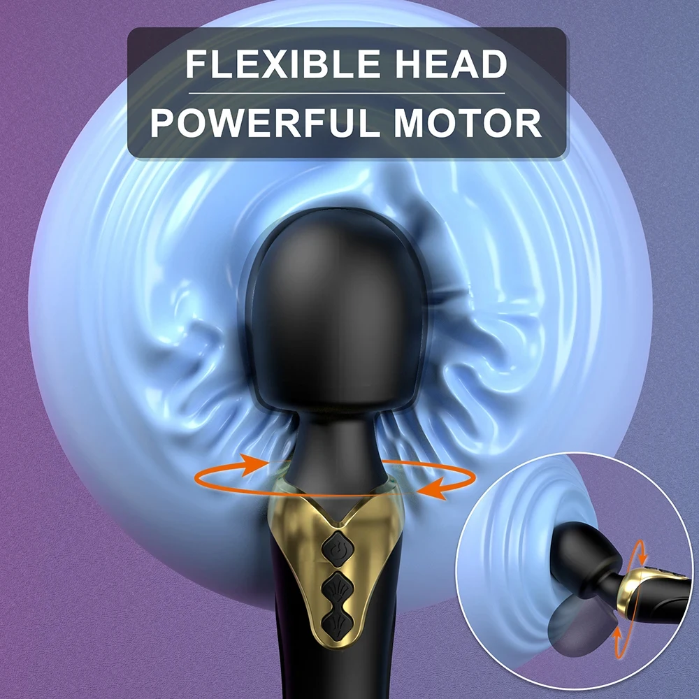 Powerful AV Magic Wand Dildo Vibrator Clitoris Stimulator Vagina Massager G Spot Masturbator Adult Sex Toys for Women - Image 3